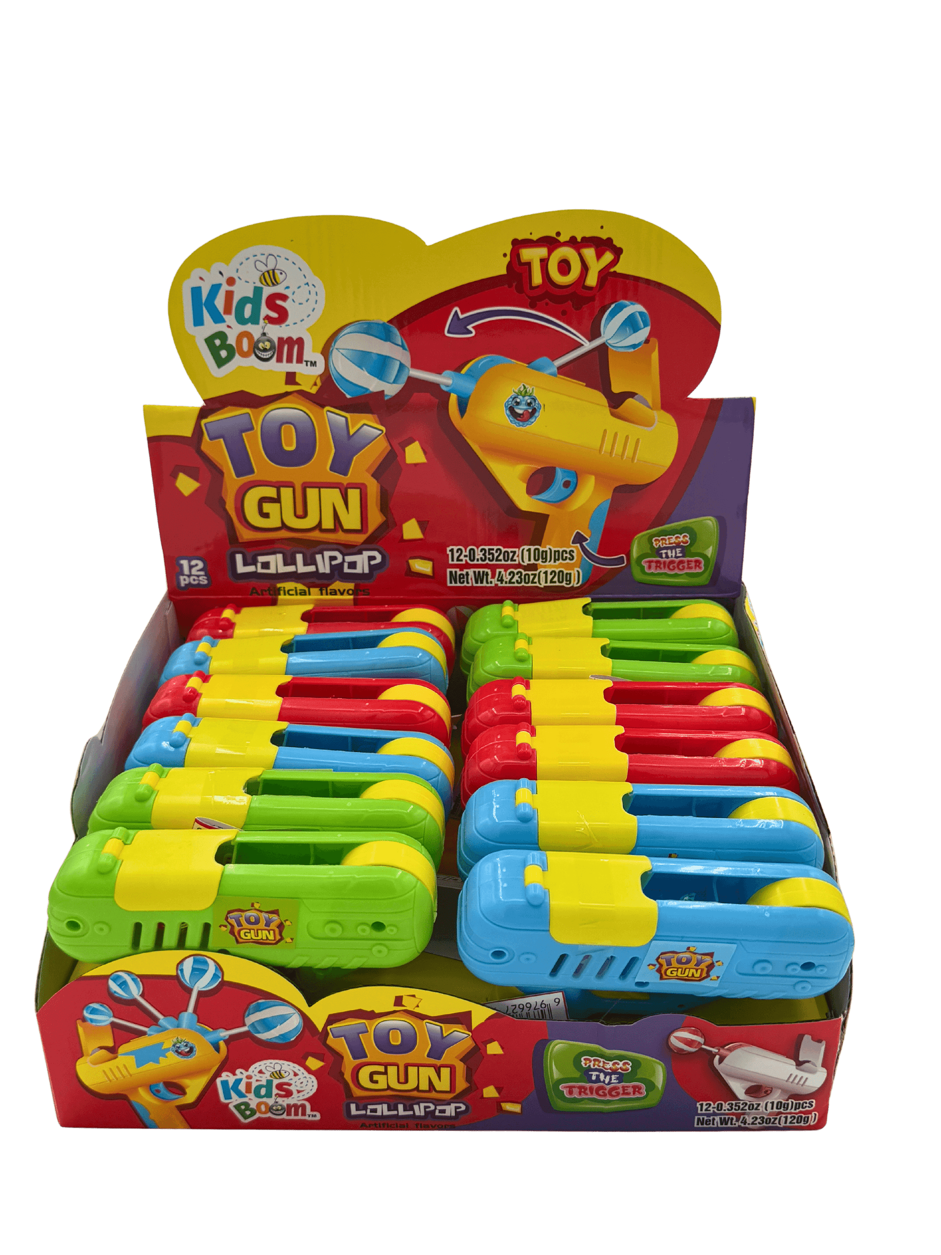 KIDS BOOM! | TOY GUN LOLLIPOP 10G 12CT image