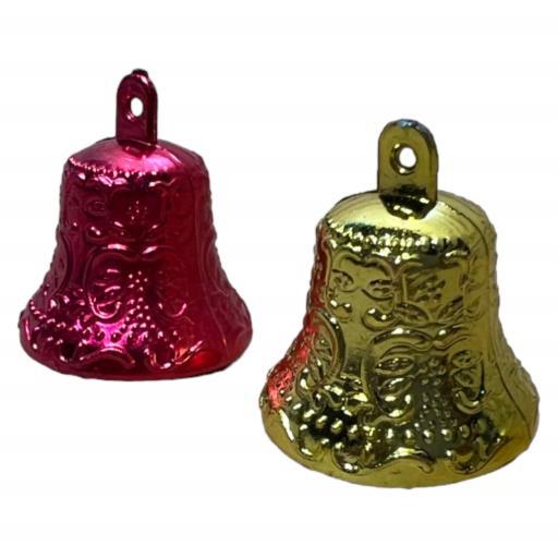 Christmas 12 Bells Red Gold image