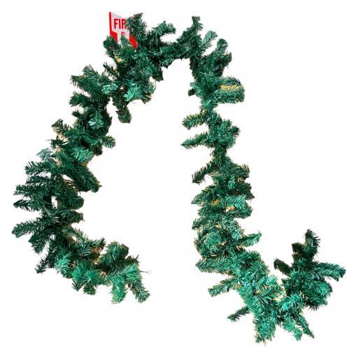 Pine Artificial Christmas Garland 8.8Ft Green image