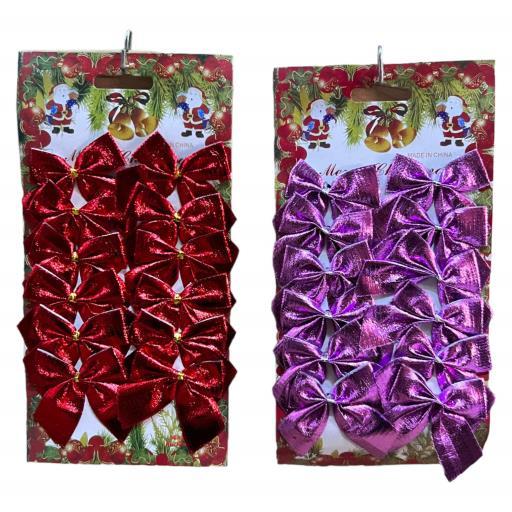 Christmas Bows 14 In Bag Red image