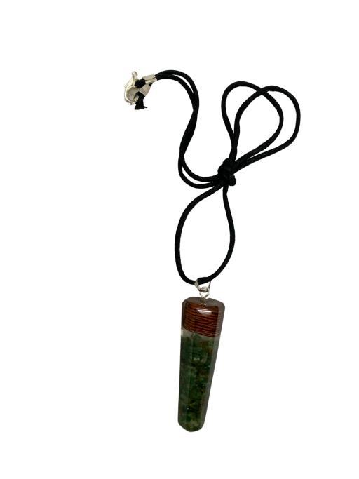 Green Aventurine (Only Pendant) Orgonite Pendants image