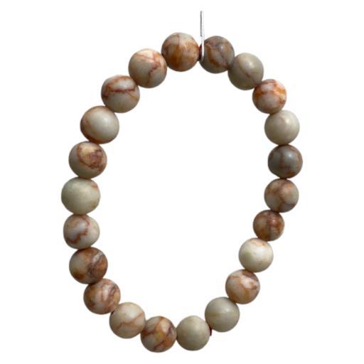 Red Web Jasper Stone Bracelet For Supreme Nurturer Ease Anxiety Brings Tranquility  8Mm image