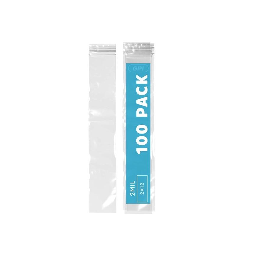 Ziploc Plastic Incense Bag, Size: 2” x 12” 100 pcs image