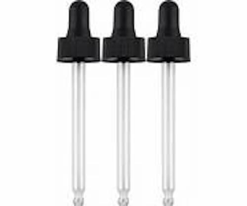 Droppers, Black Bulb Glass Droppers image