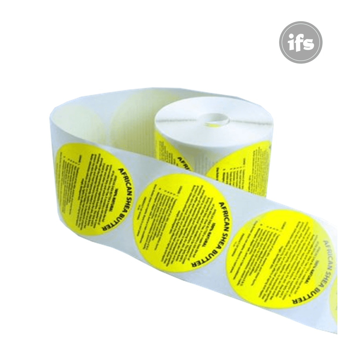 Shea Butter Label For 8 oz Yellow Color image