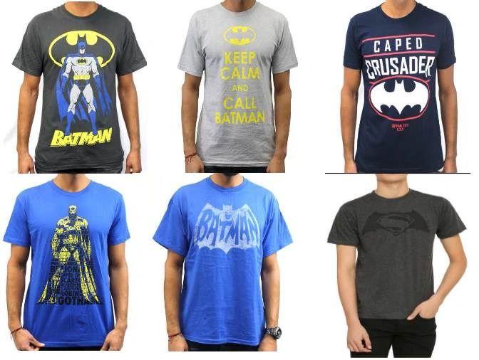 DC Comics mens super hero tees