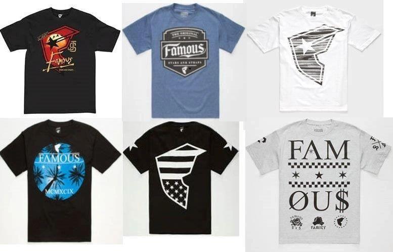Famous stars and Straps men tees image
