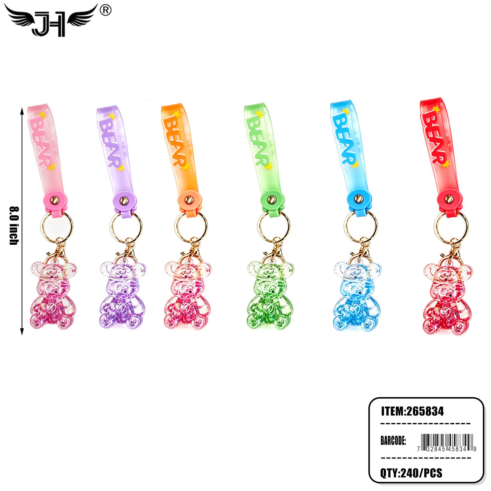 KEYCHAIN - TEDDY BEAR 6 COLOR MIX 20DZ/CS image