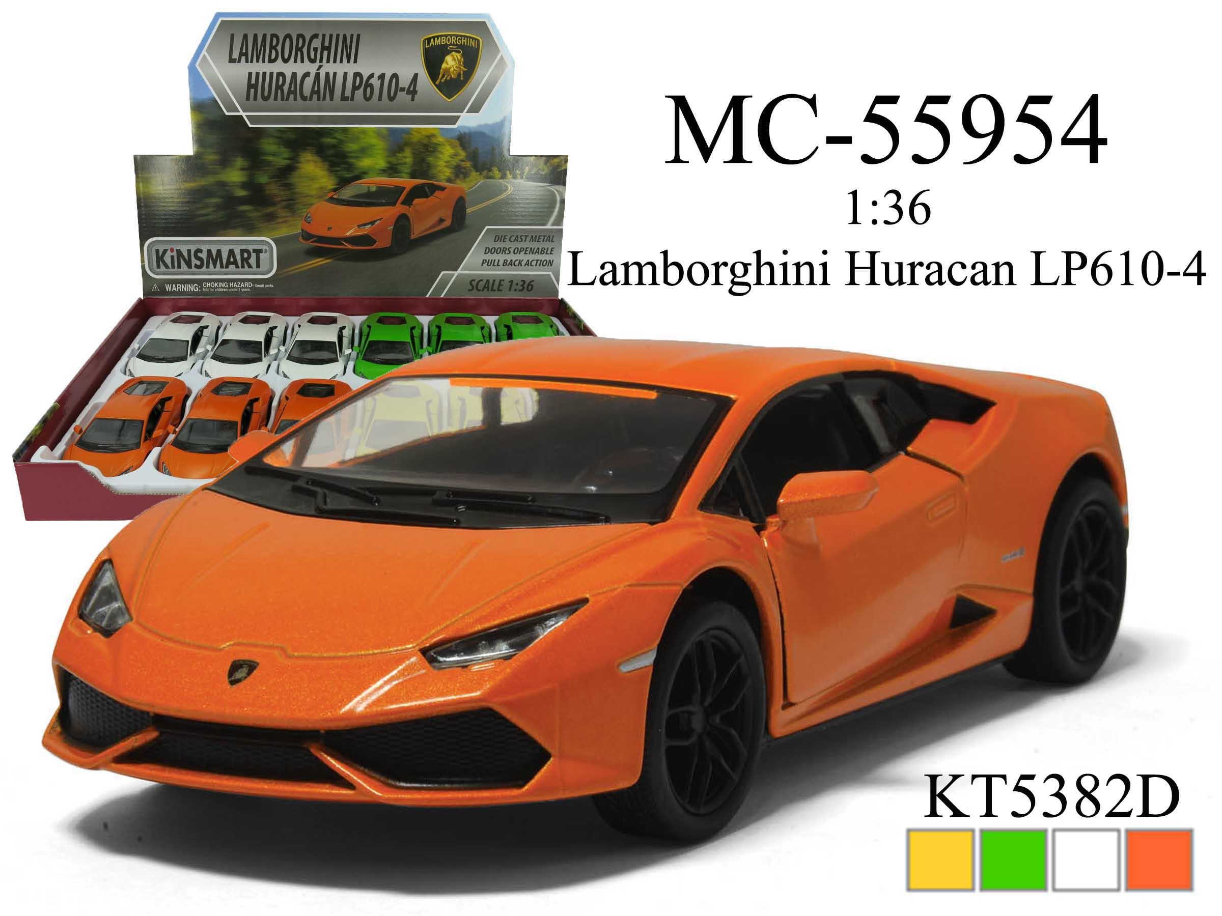 DIECAST - 1:36 5" LAMBORGHINI HURACAN 12DZ/CS