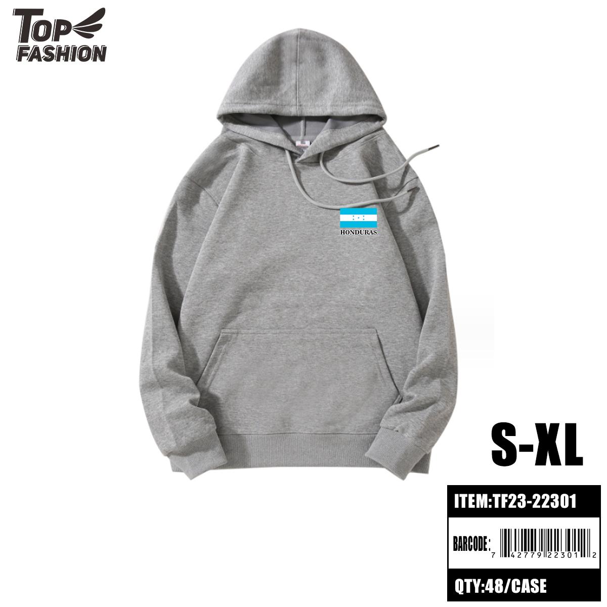 HONDURAS LIGHT GRAY HOODED SWEATSHIRT (S-XL) 48PC/CS image