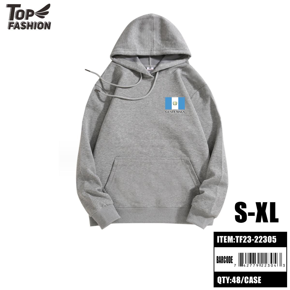 GUATEMALA LIGHT GRAY HOODED SWEATSHIRT (S-XL) 48PC/CS image