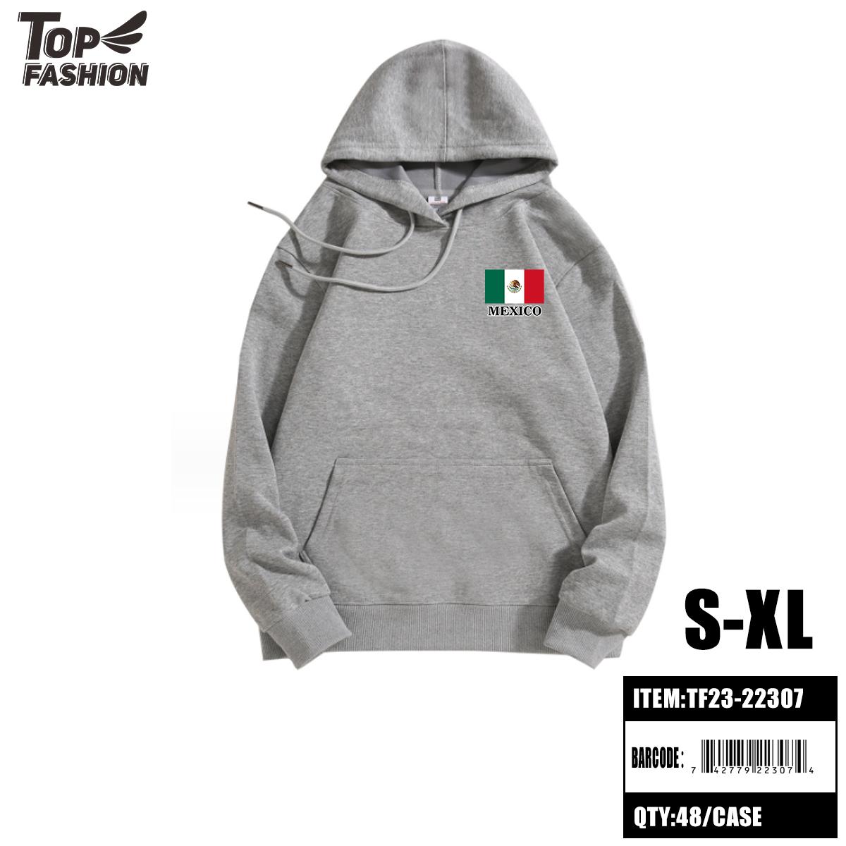 MEXICAN LIGHT GRAY HOODED SWEATSHIRT (S-XL) 48PC/CS image