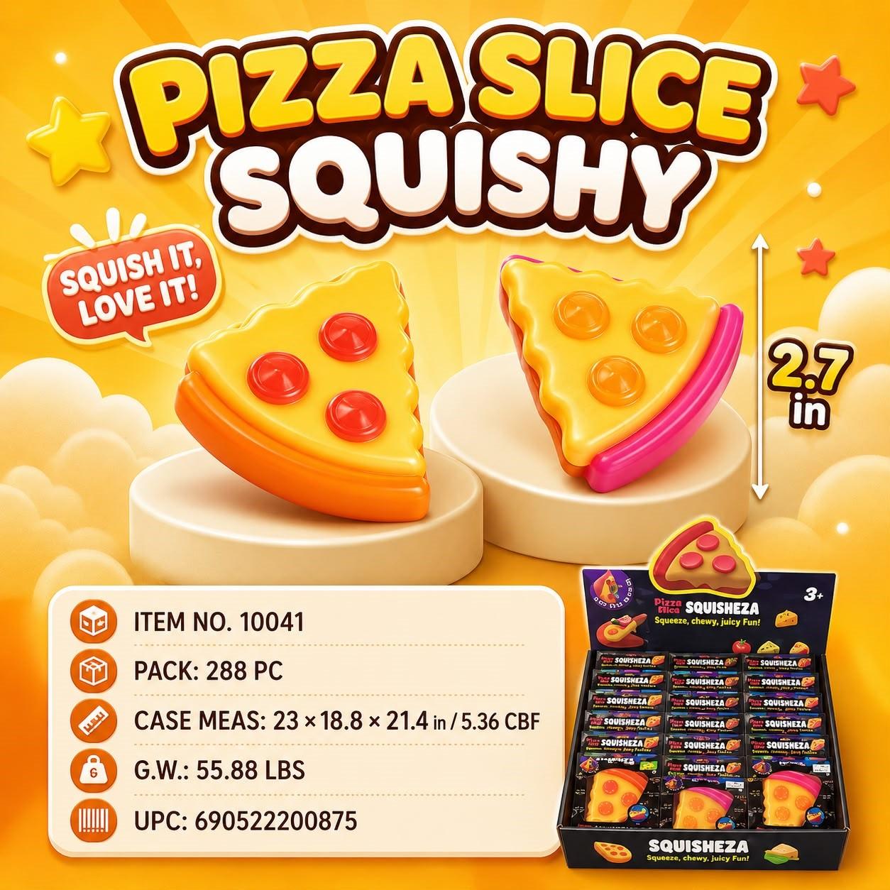 SQUISHY TOY - PIZZA (18PC) 16BX/CS image