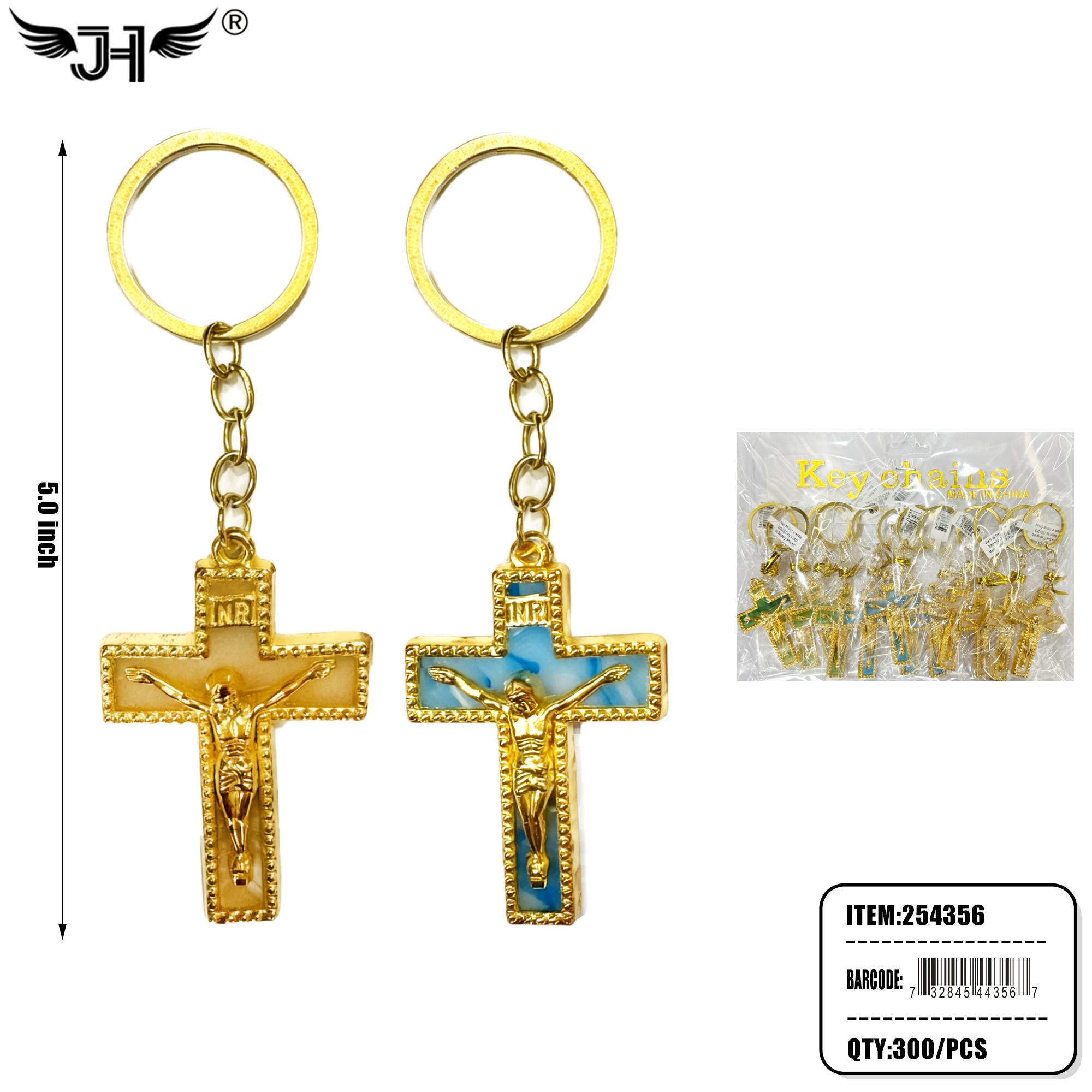 KEYCHAIN - CROSS 3 COLOR MIX 25DZ/CS image