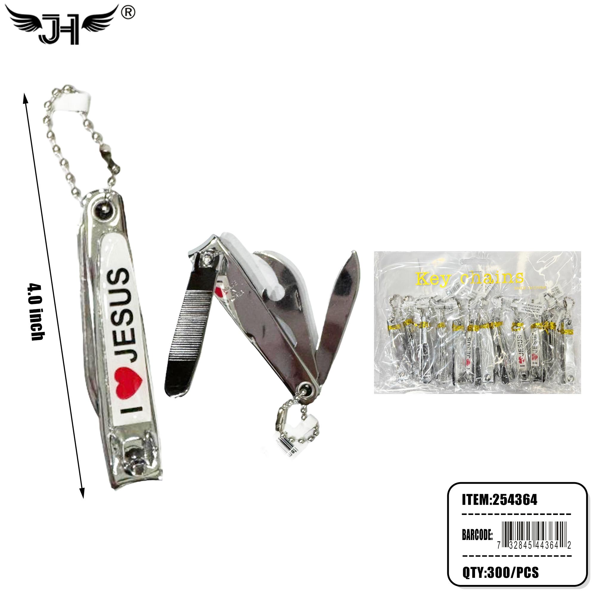 KEYCHAIN - I LOVE JESUS NAIL CLIPER 25DZ/CS image