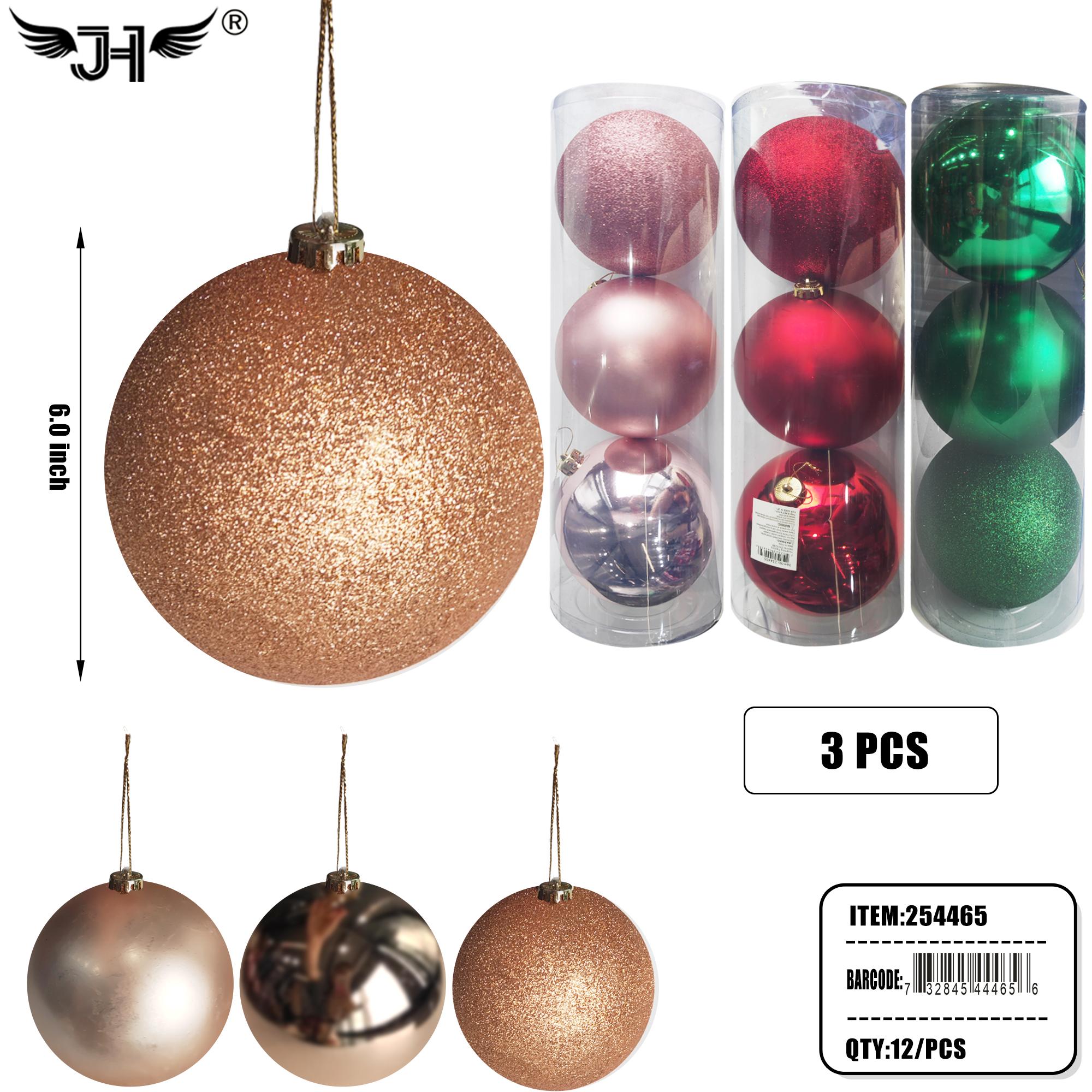 CHRISTMAS ORNAMENT - 6" 4 ASST 3CT 12PC/CS image