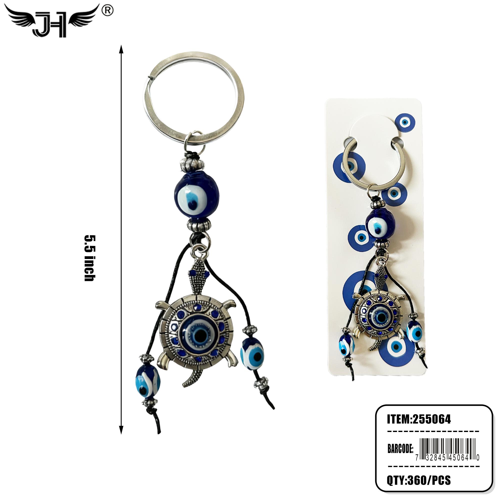 KEYCHAIN - EVIL EYE TURTLE 30DZ/CS image