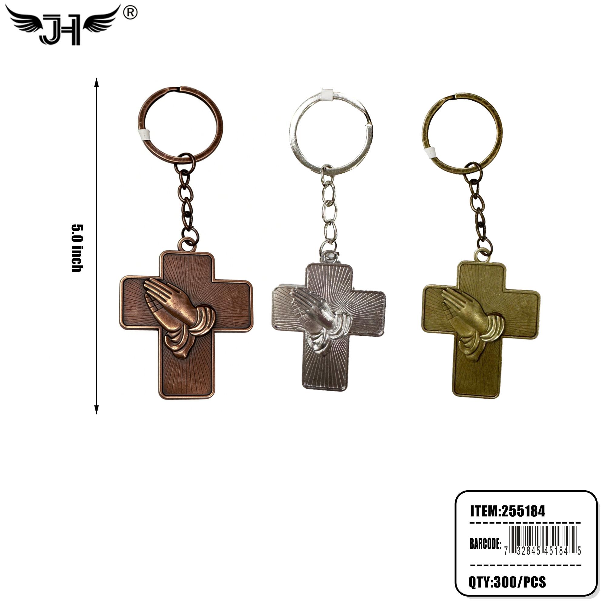 KEYCHAIN - CROSS 3 COLOR MIX 25DZ/CS (255184) image