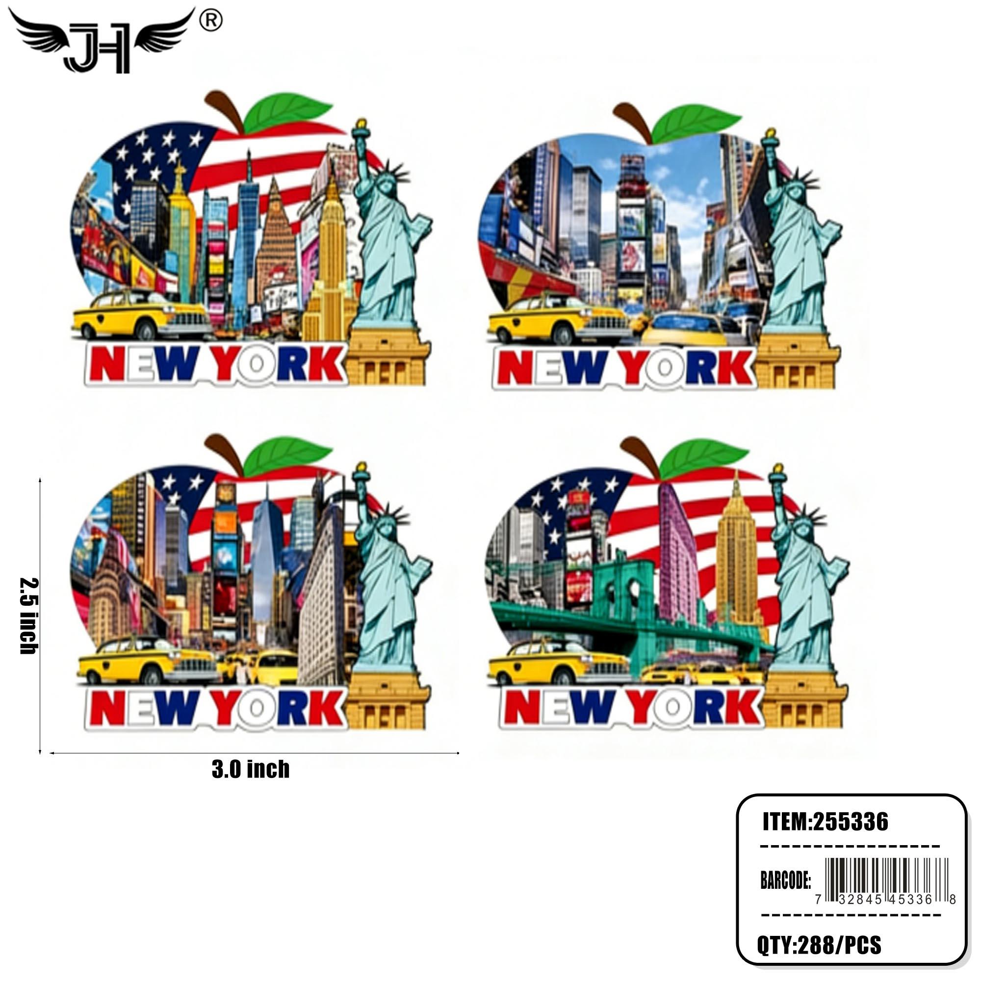 COUNTRY MAGNET - NEW YORK WOODEN 3x2.5 24DZ/CS (255336) image