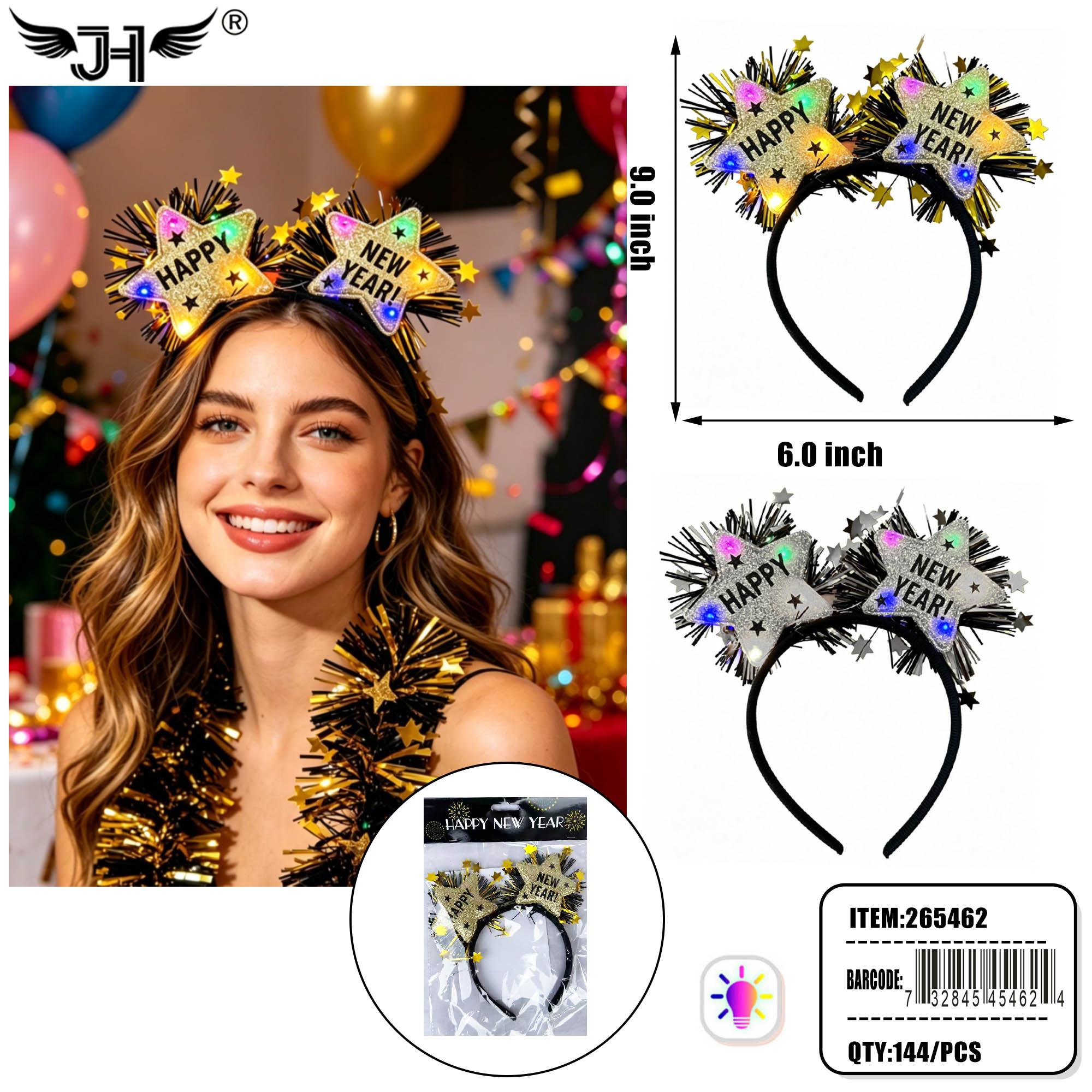 NEW YEAR HEADBAND - LIGHT UP SLIVER AND GOLD MIX  12DZ/CS (265462) image