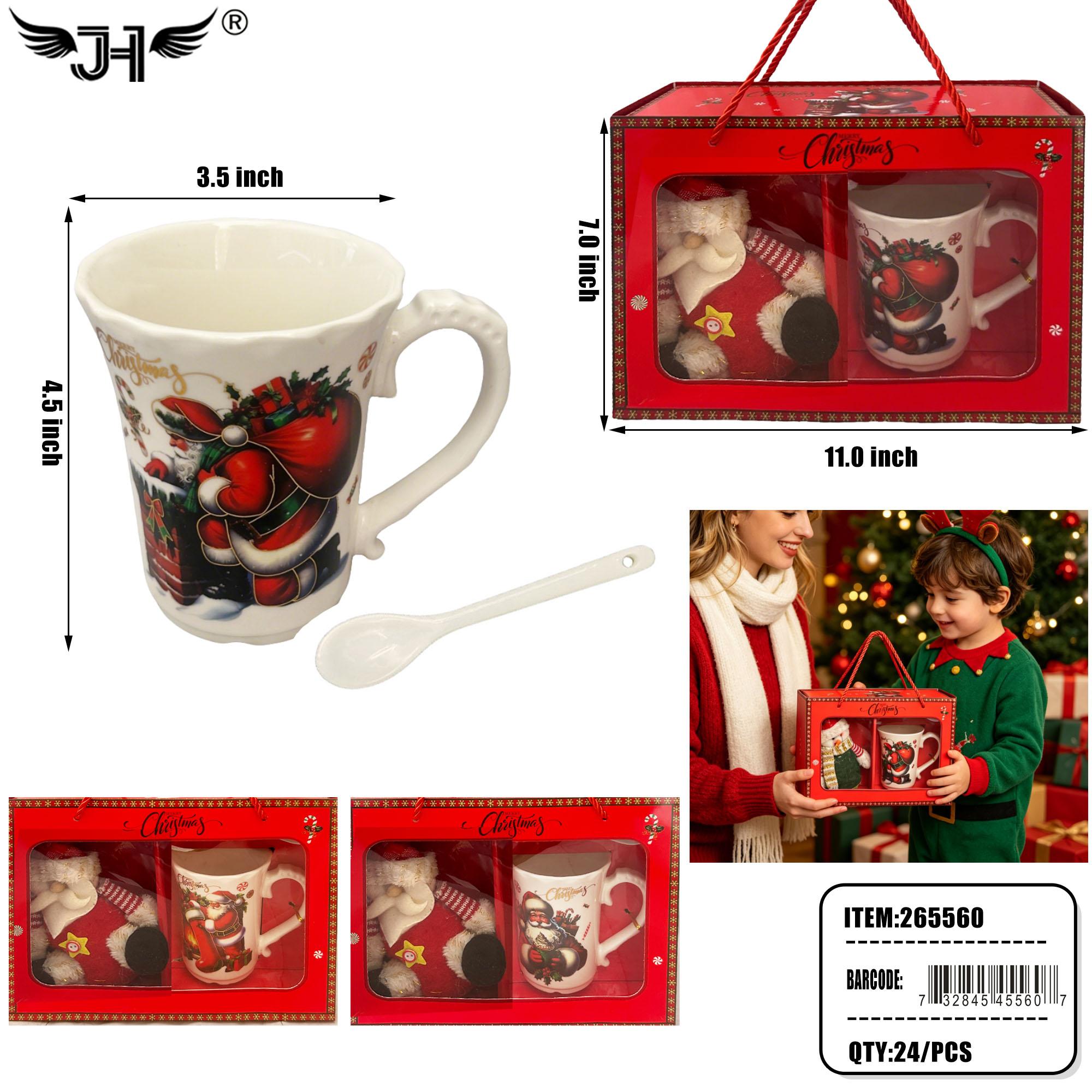 CHRISTMAS GIFT SET - MUG & SANTA SET 24PC/CS image