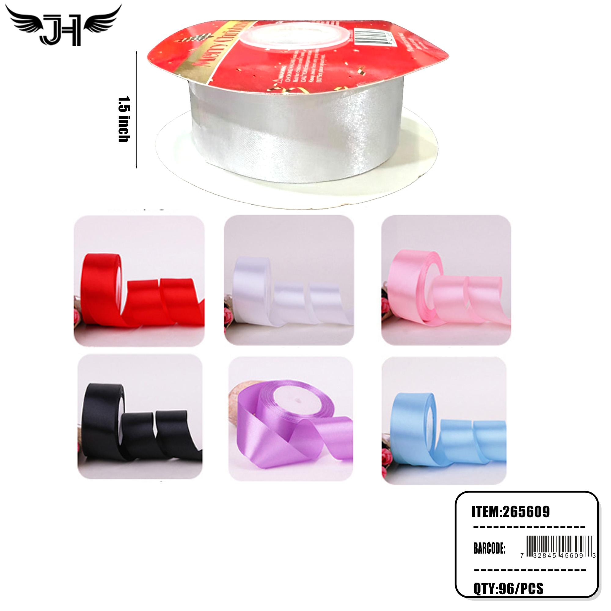 RIBBON - 45YDX1.5"  6 COLOR ASST (6PC/BG) 24BG/CS image