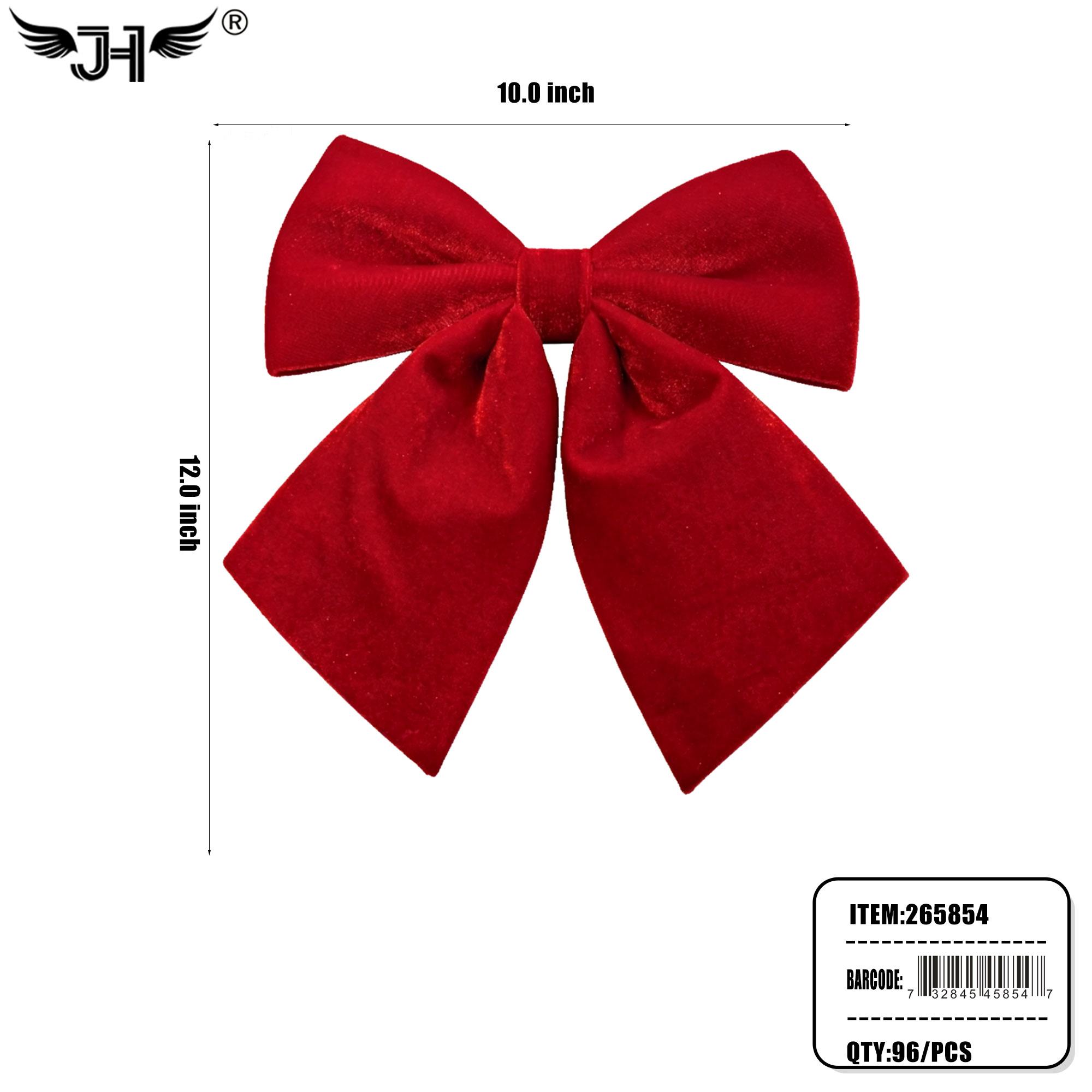 CHRISTMAS DECORATION - 12" RIBBON RED COLOR 8DZ/CS image