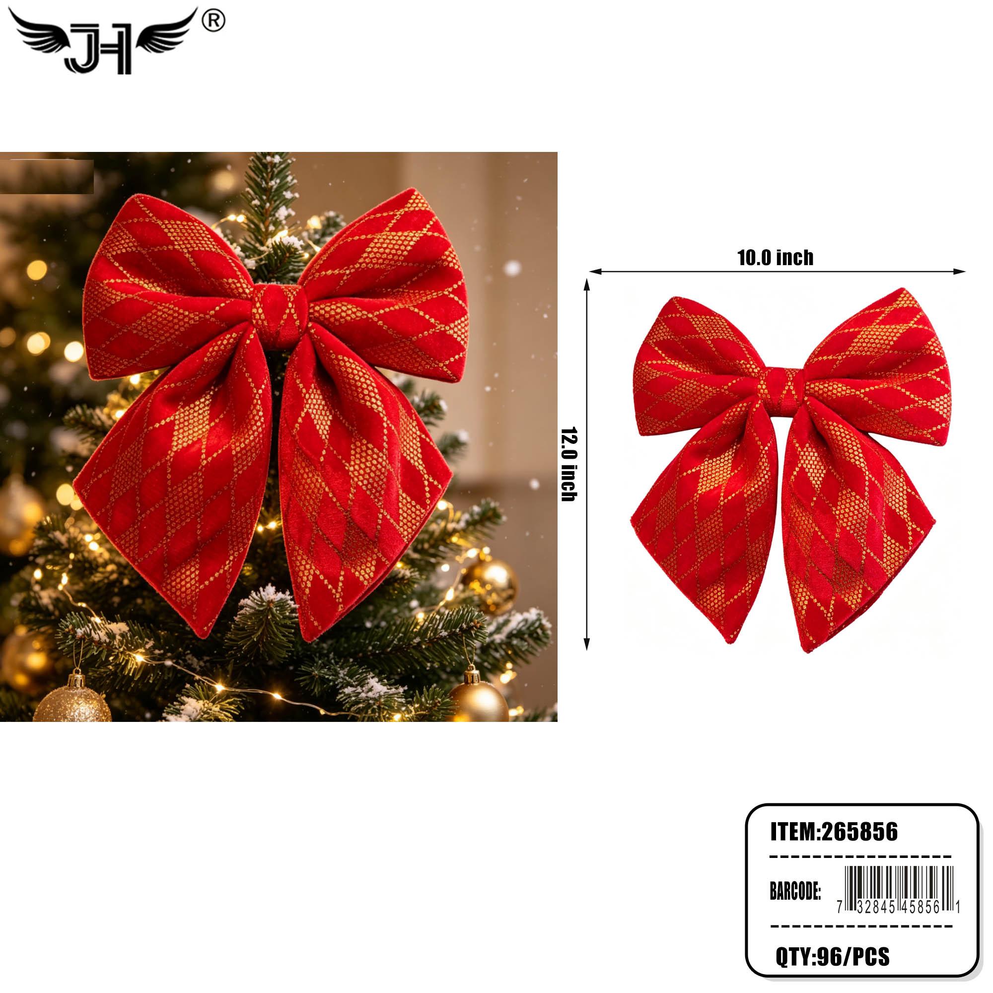CHRISTMAS DECORATION - HANGING RED RIBBON 8DZ/CS (265856) image