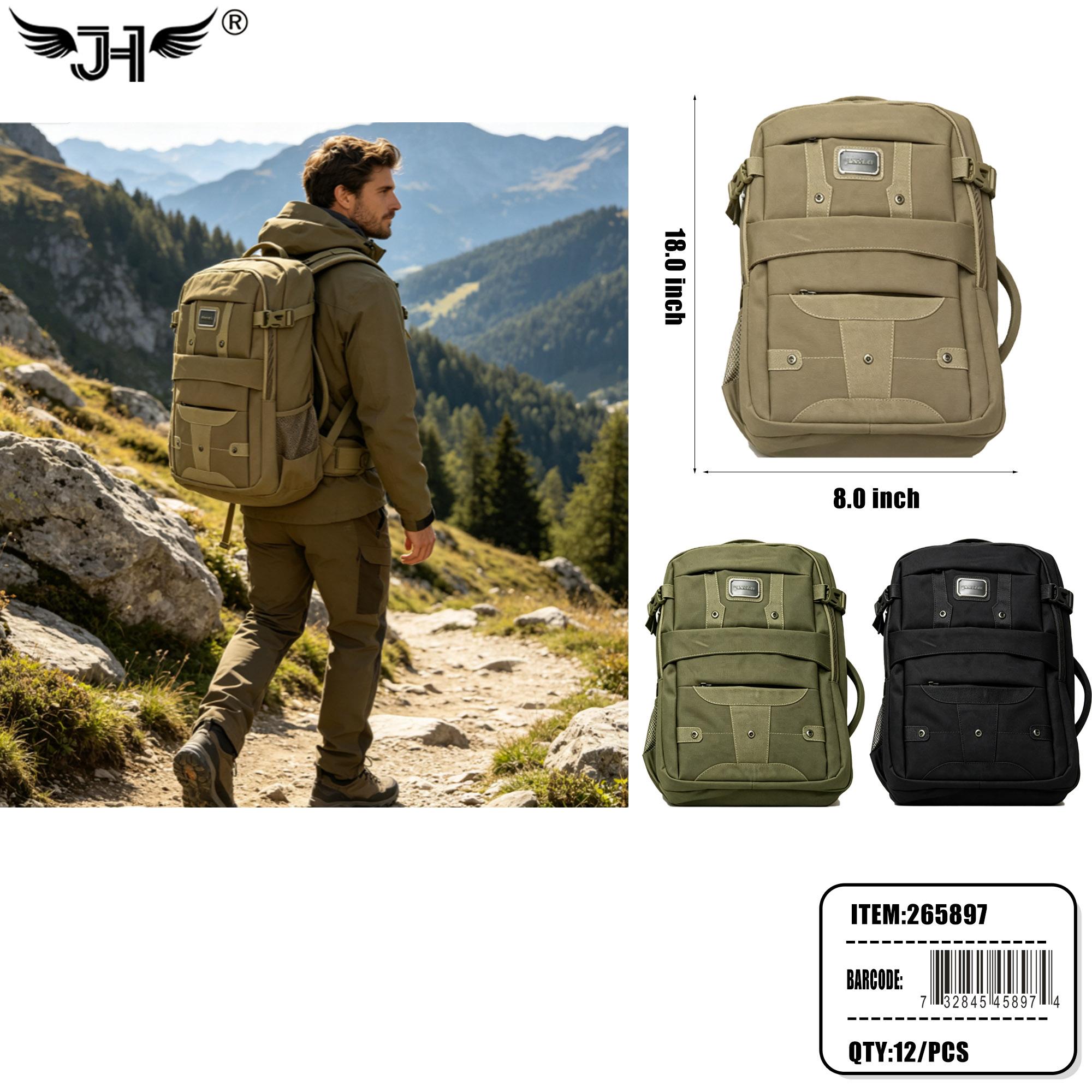 BACKPACK - 18" 3 COLOR MIX 12PC/CS image