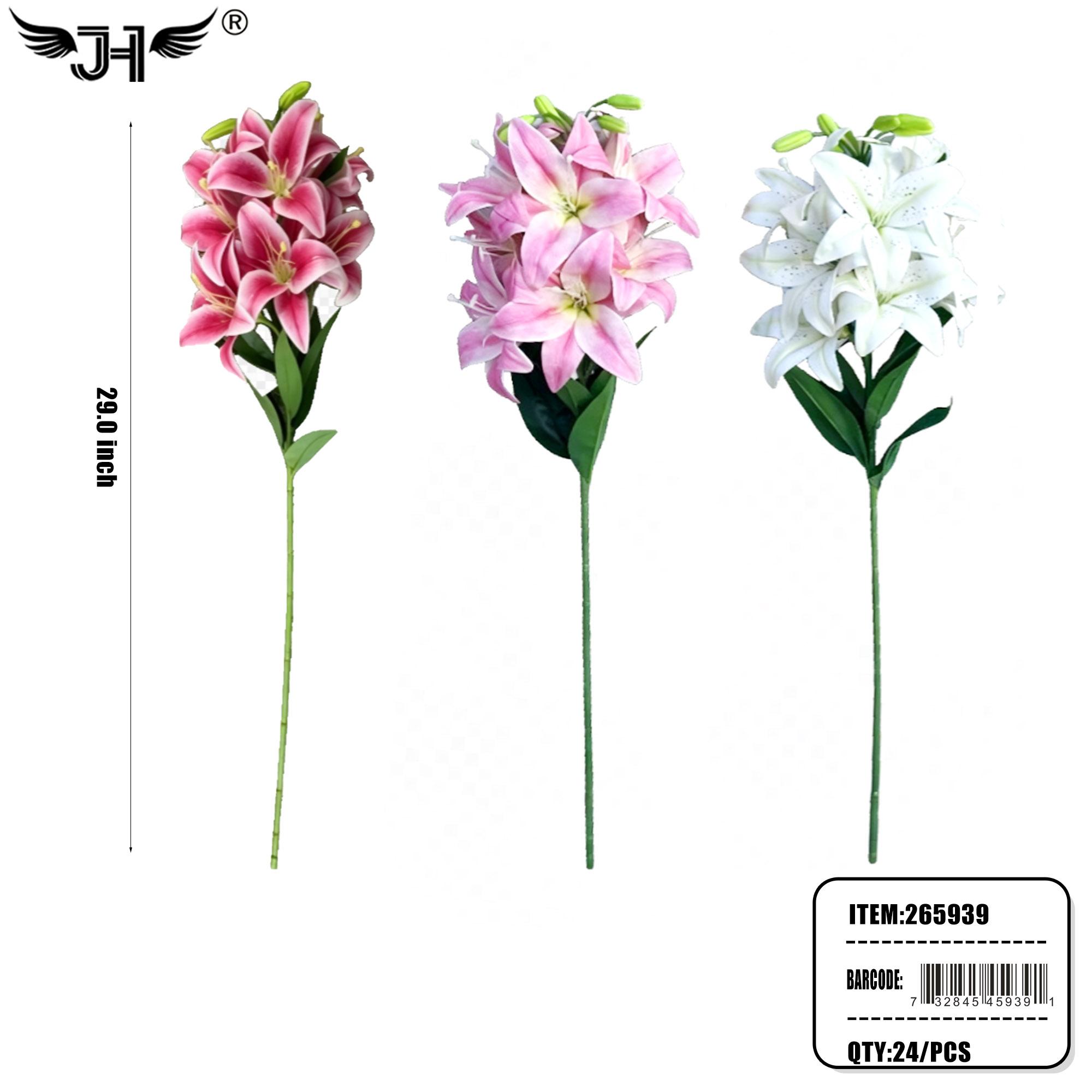 FLOWER - 29" LILY 7 HEAD 24PC/CS image