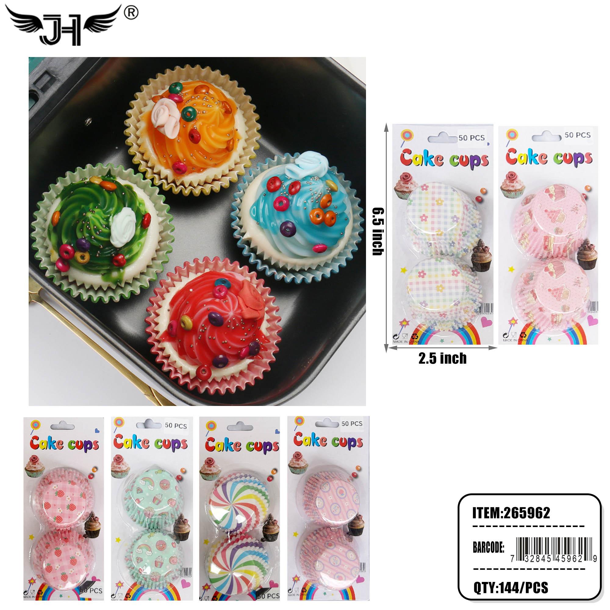 CUPCAKE LINER - 50CT MIX COLOR (6PC) 24BG/CS image