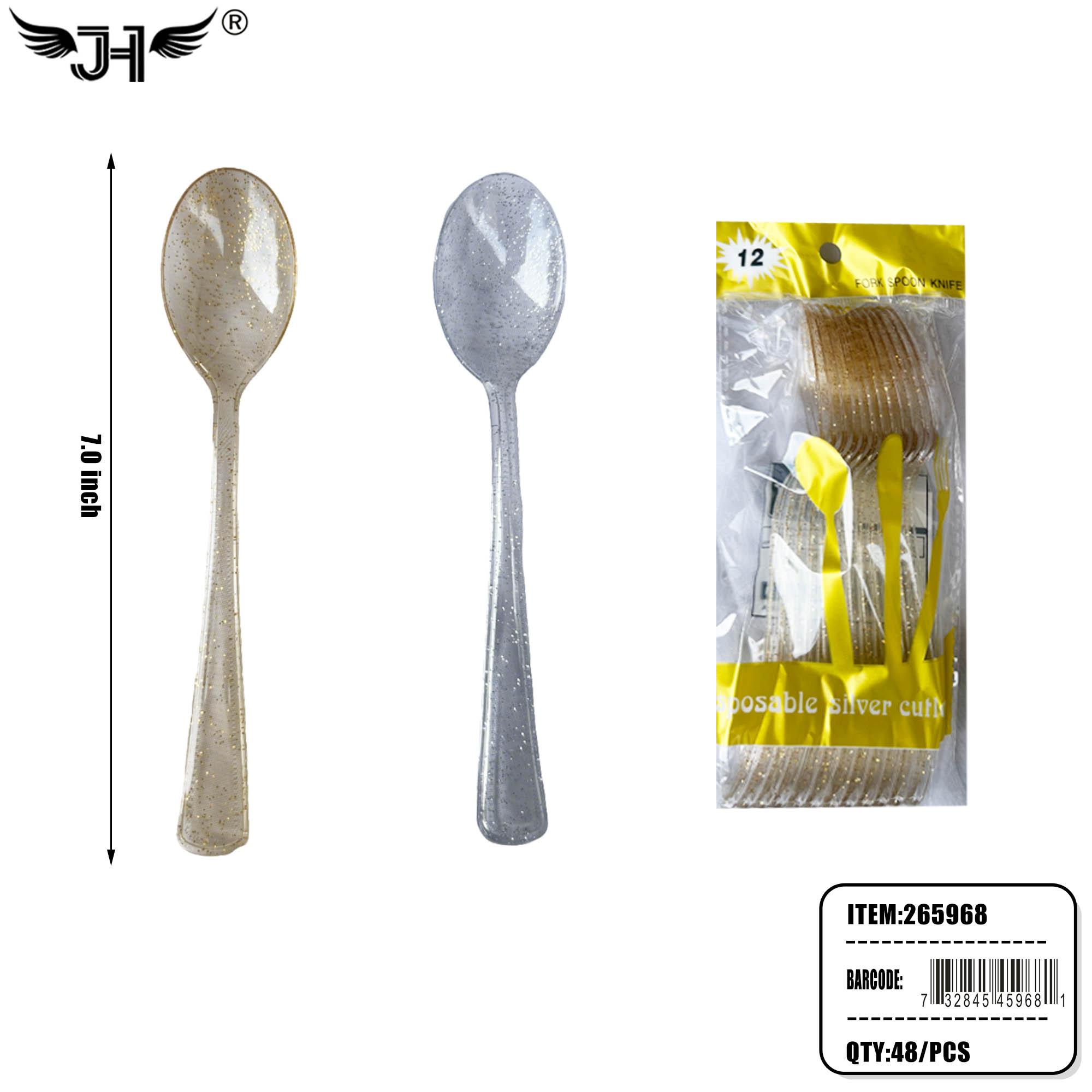 SPOON - 7" 12CT MIX 2 COLOR (6PC) 8BG/CS image