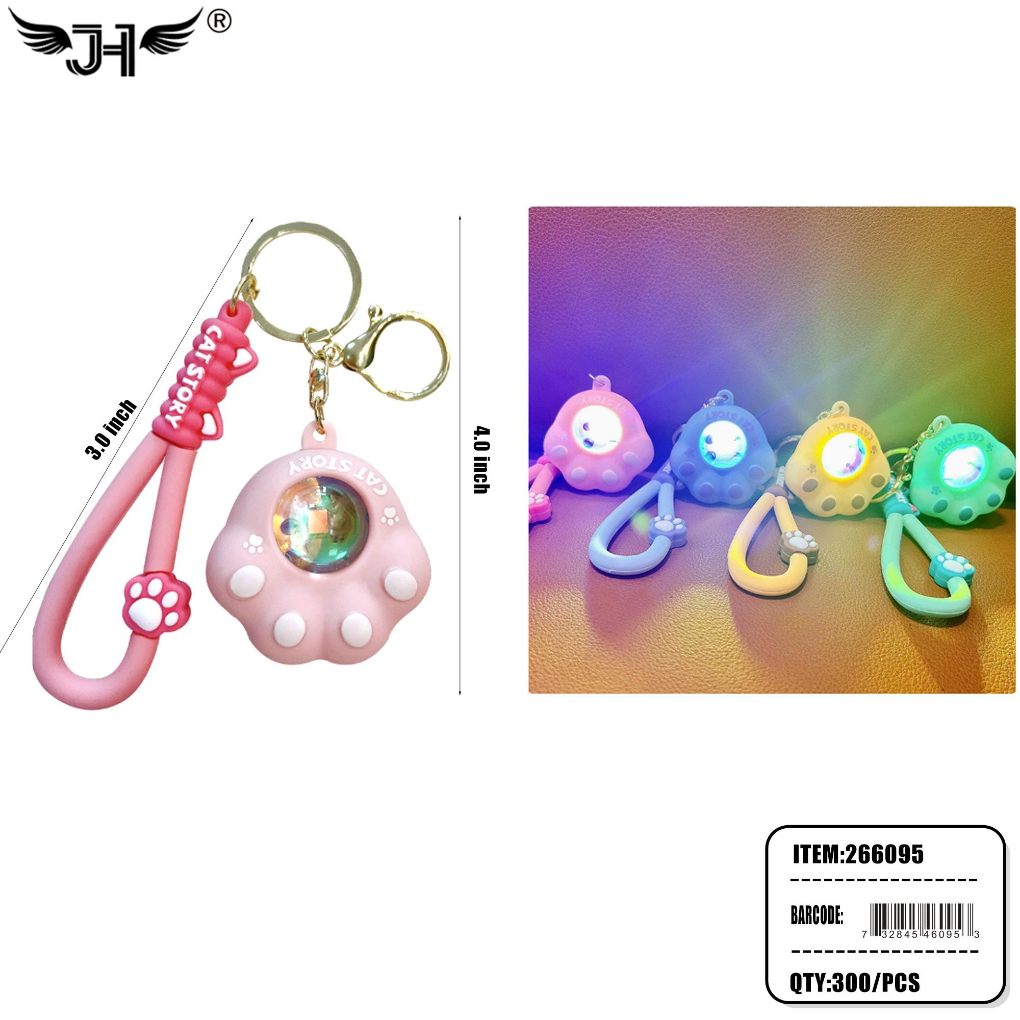 KEYCHAIN - CARTOON CAT PAW 25DZ/CS image