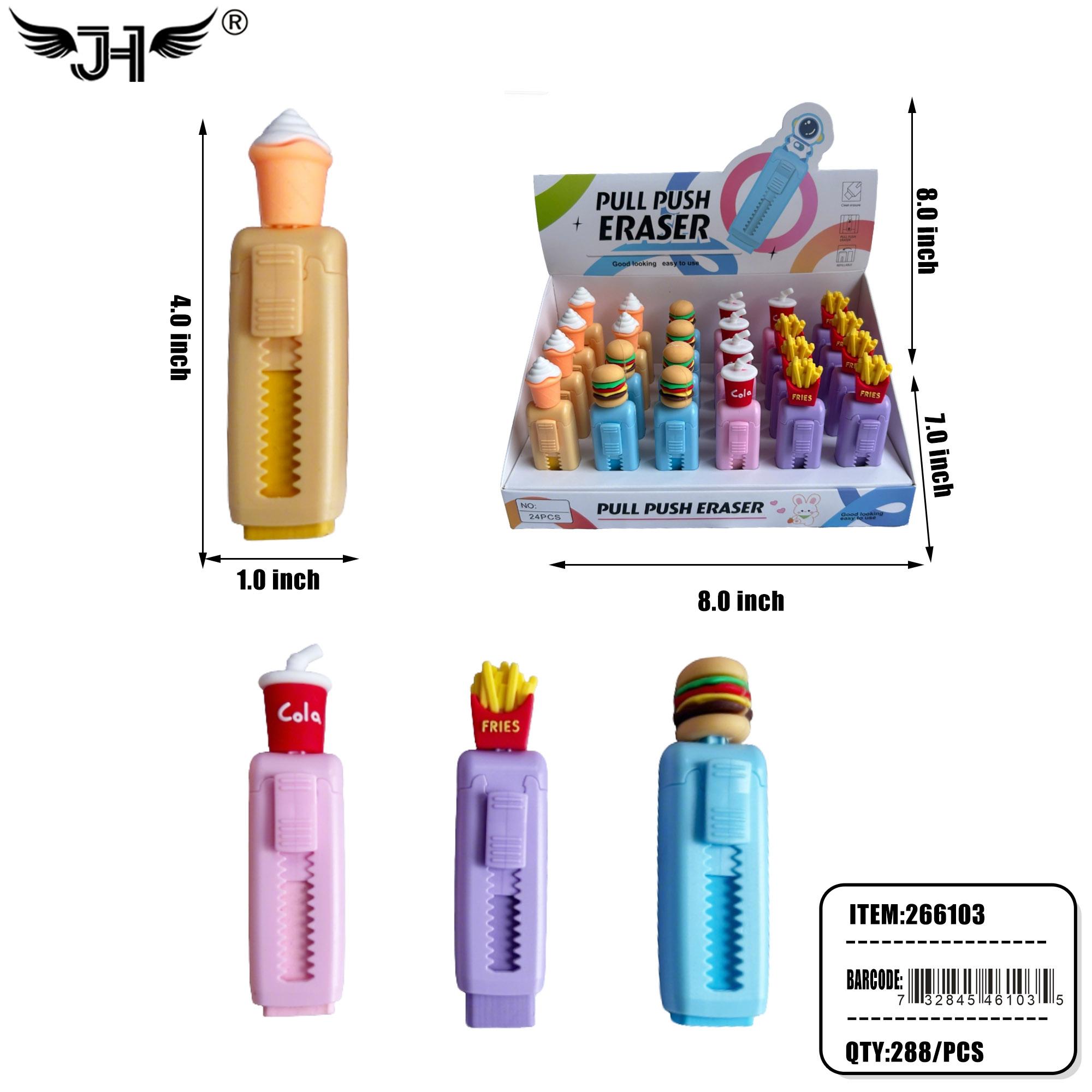 ERASER - MIX COLOR (24PC) 12BX/CS image