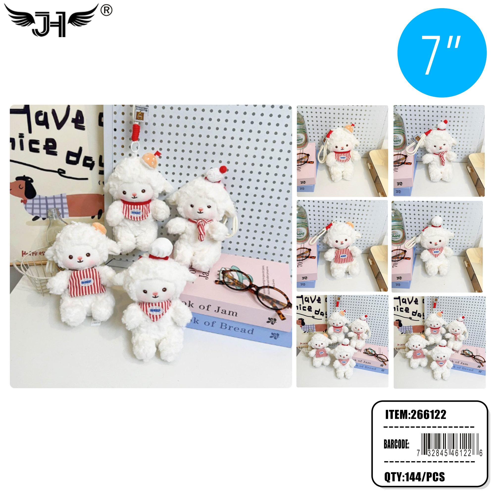 PLUSH KEYCHAIN - 7" SHEEP 4 ASST 12DZ/CS image