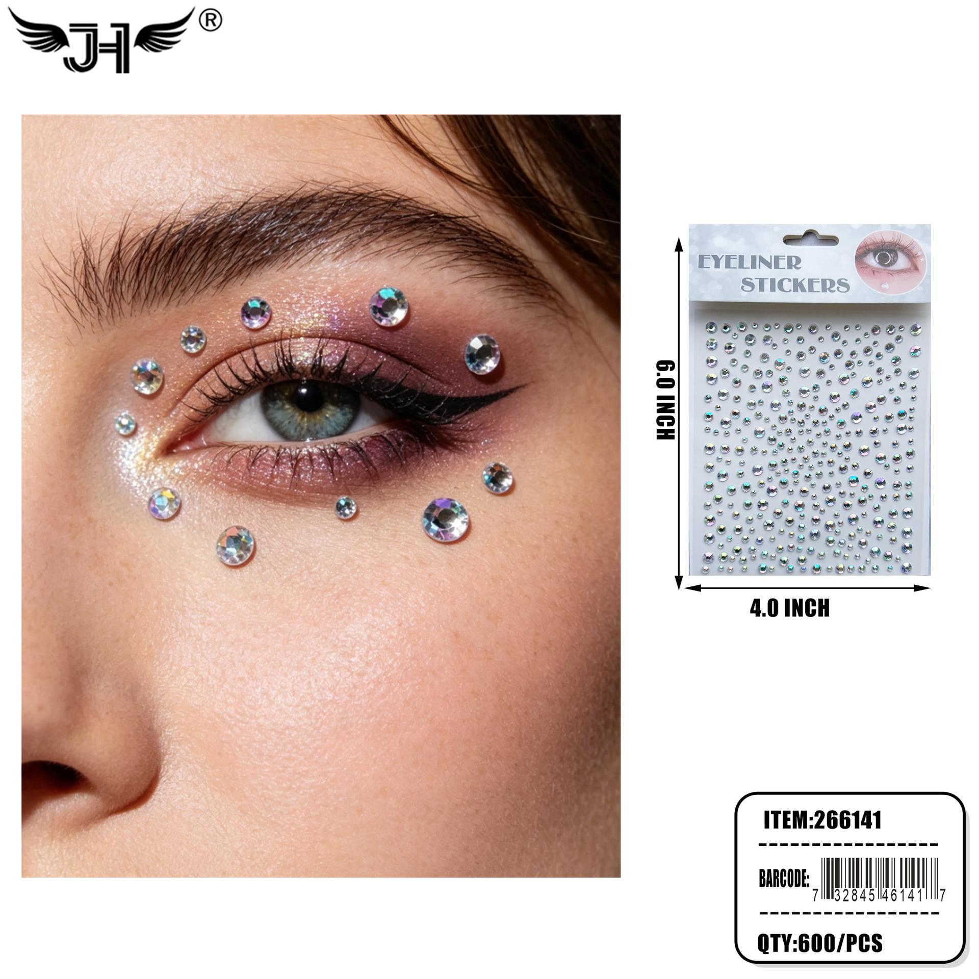 FACE STICKER - MIX COLOR STICKERS 50DZ/CS (266141) image