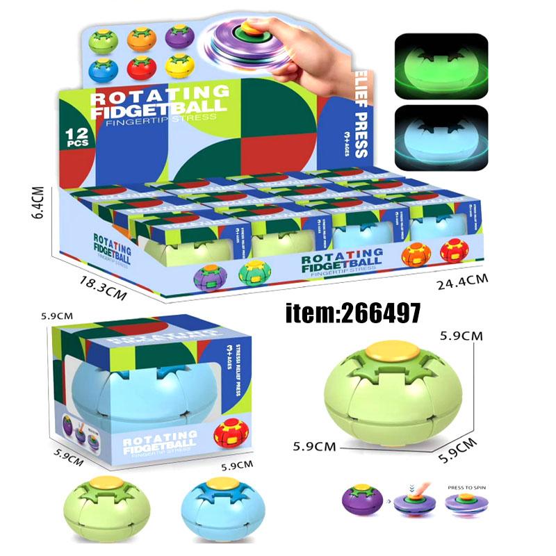 SPINNING TOP - GLOW IN DARK  (24PC) 12BX/CS image