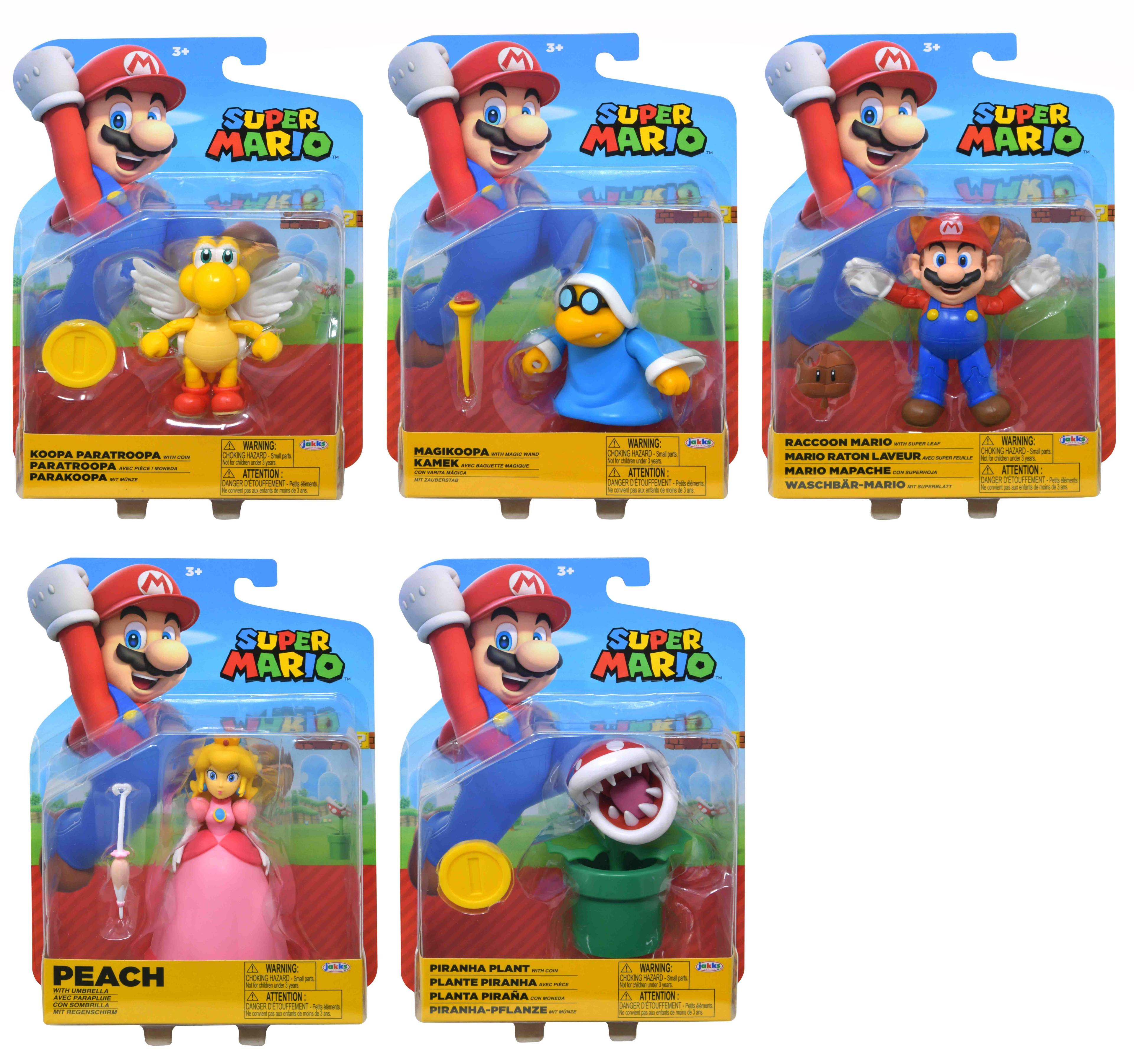 SUPER MARIO 4" FIGURES ON BLISTER CARD - WAVE 12PC/C (418614) image