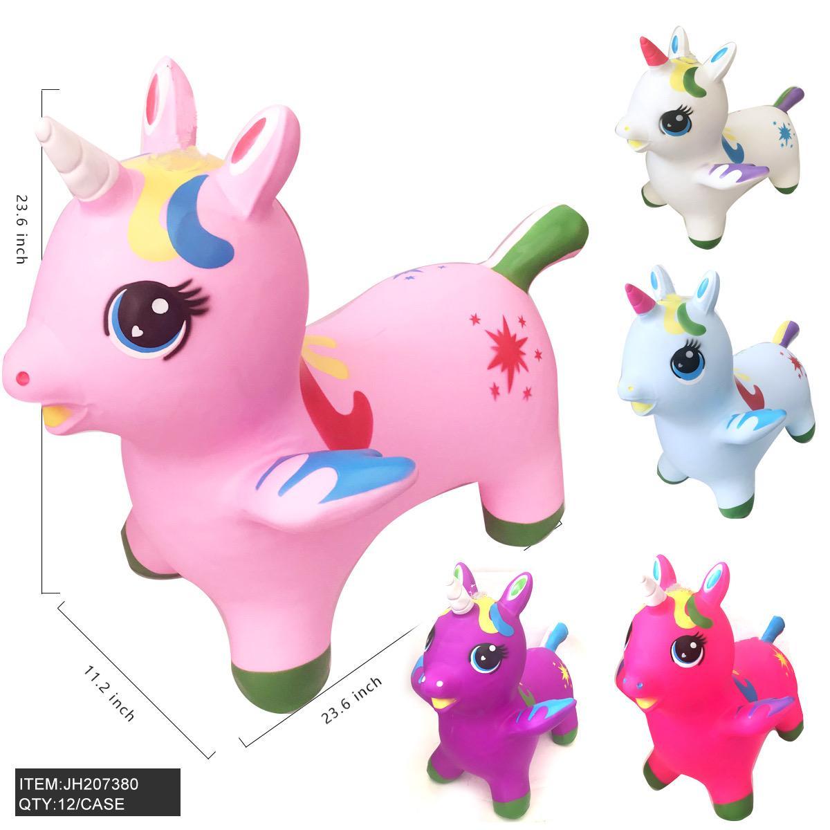 BOUNCING ANIMAL - UNICORN  23.6" X11.2"X23.6" 12PC/CS image