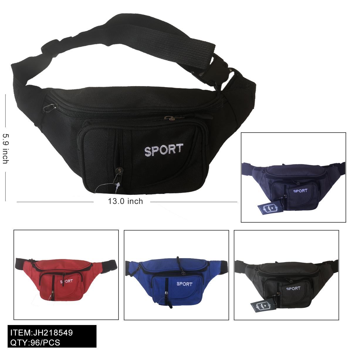 WAIST BAG - 4 COLOR MIX 6"X13" 6PC/16PK/96PC/CS image