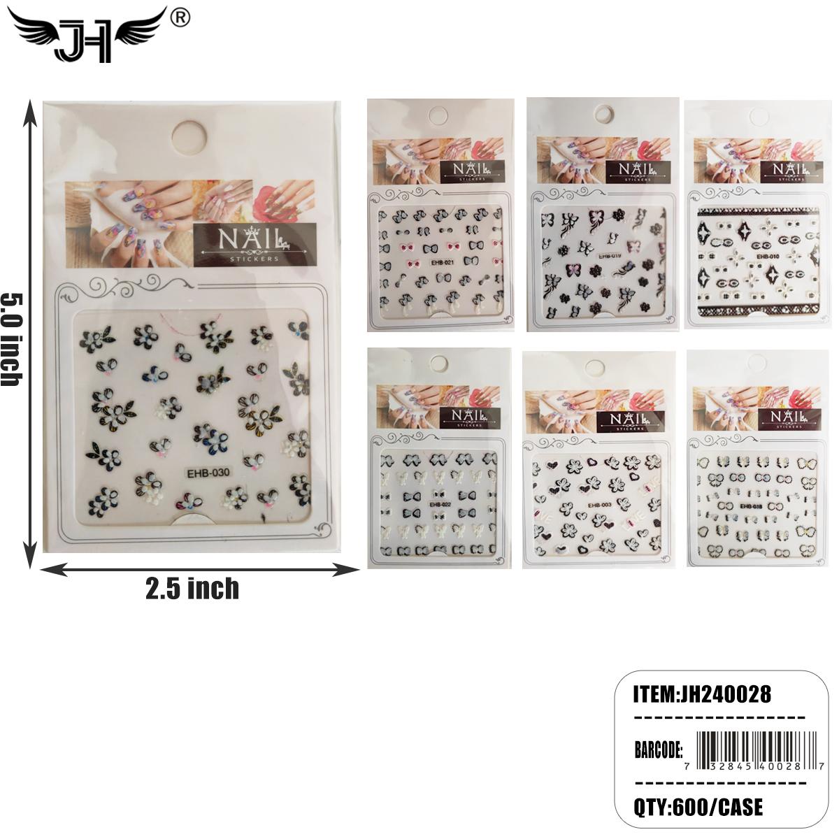 NAIL STICKER - MIX STYLE NAIL STICKERS 100DZ/CS image