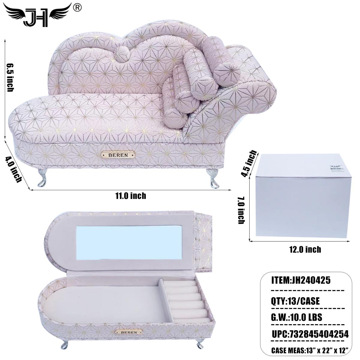 JEWELRY BOX FURNITURE - ROSE PINK SOFA 12PC/CS (JH240425) image