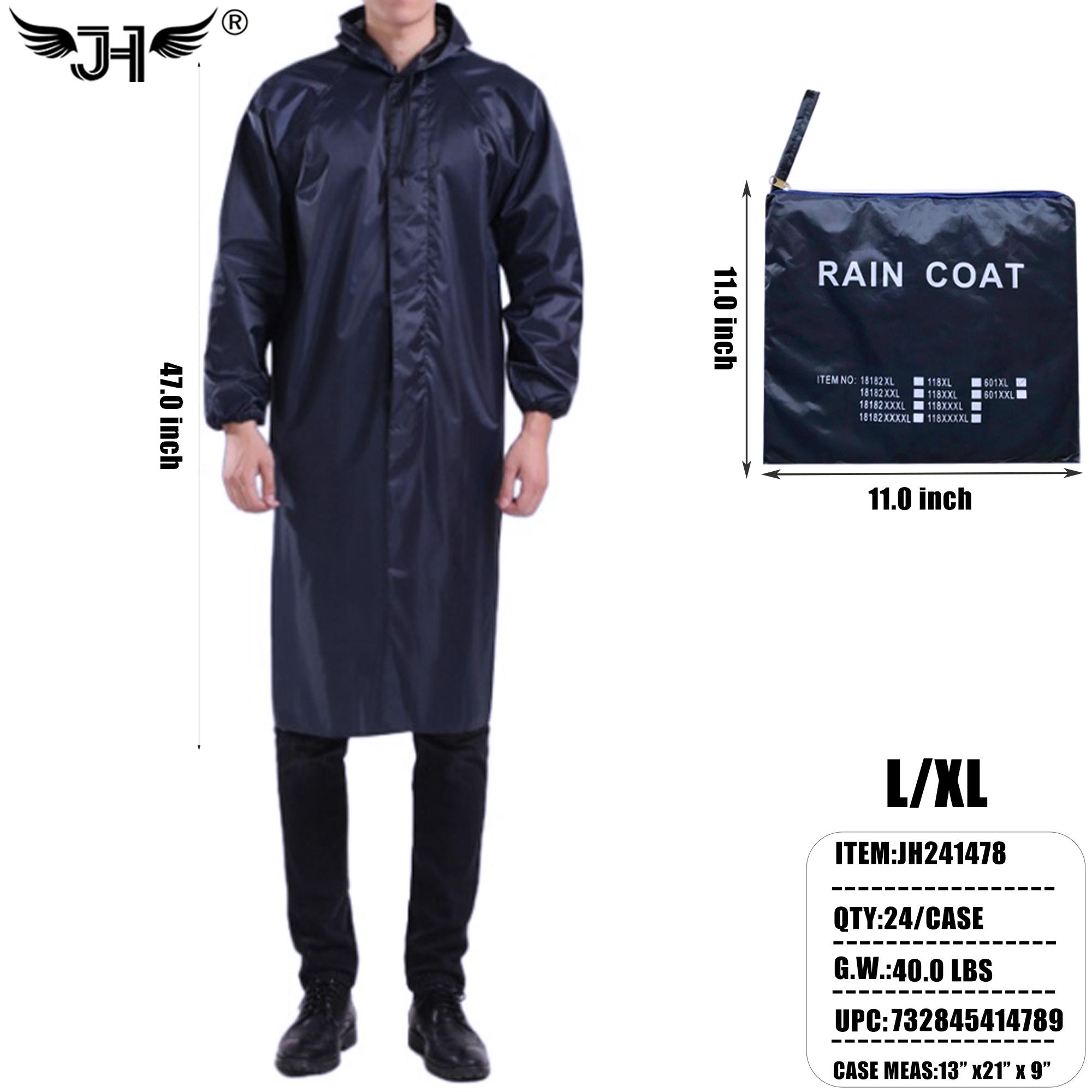 RAIN SUIT - L/XL DARK BLUE COLOR 24PC/CS image