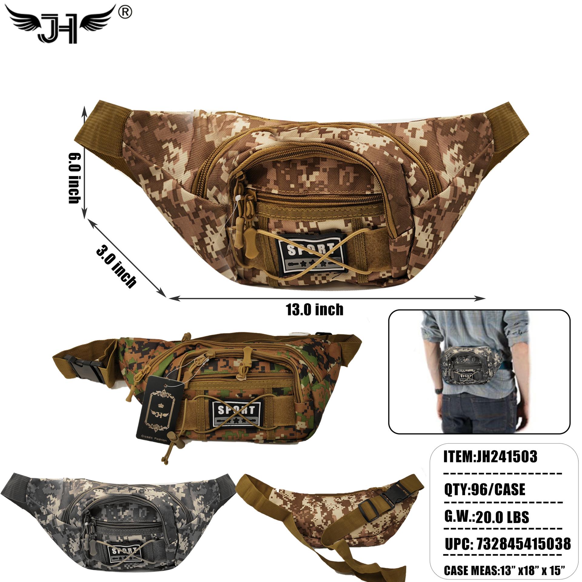 WAIST BAG - MIX 3 COLOR 6PC/16PK/96PC/CS image