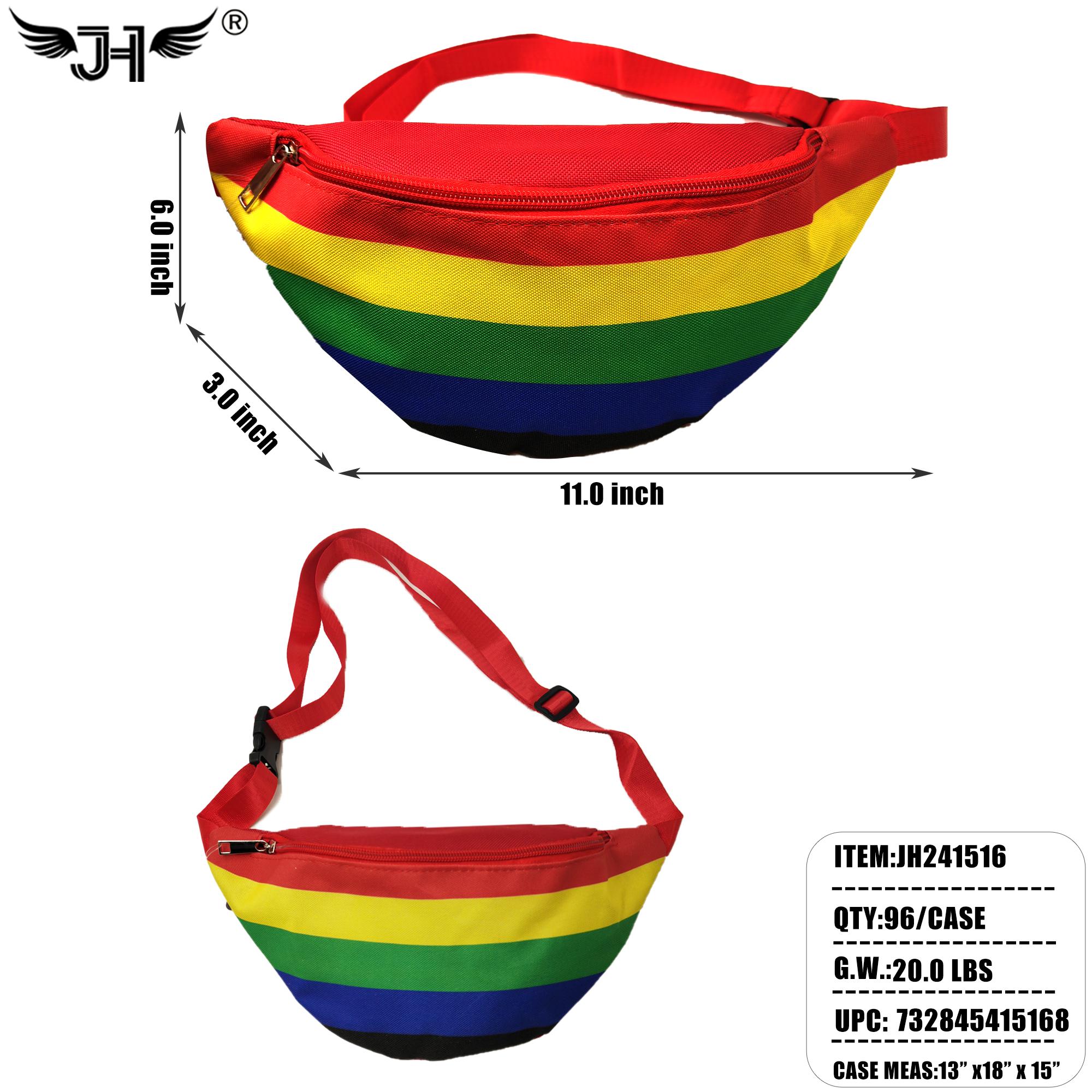 WAIST BAG - RAINBOW 6"X3"X11" 8DZ/CS image