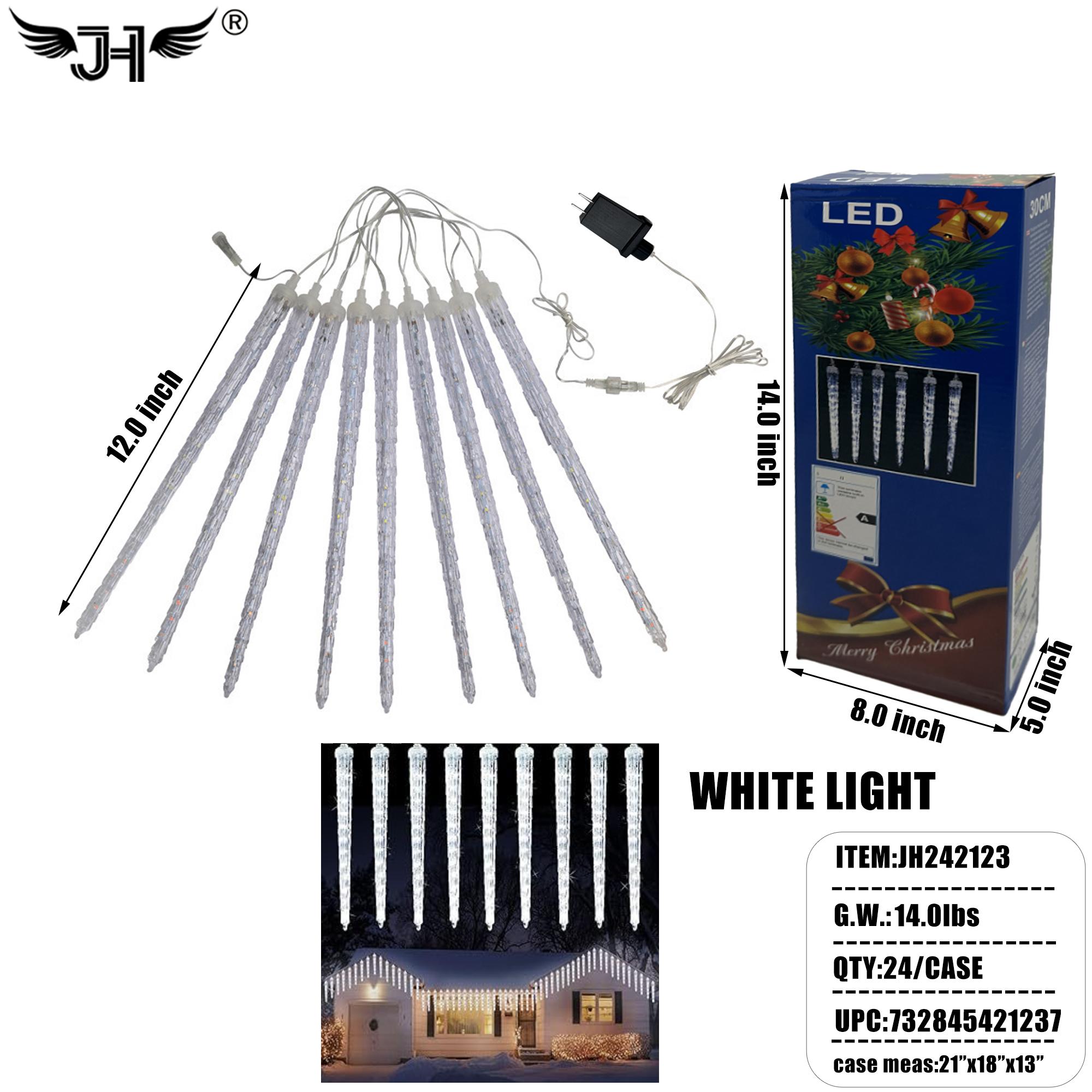 CHRISTMAS - FALLING LIGHT WHITE COLOR ICE (8CT) 24PC/CS image