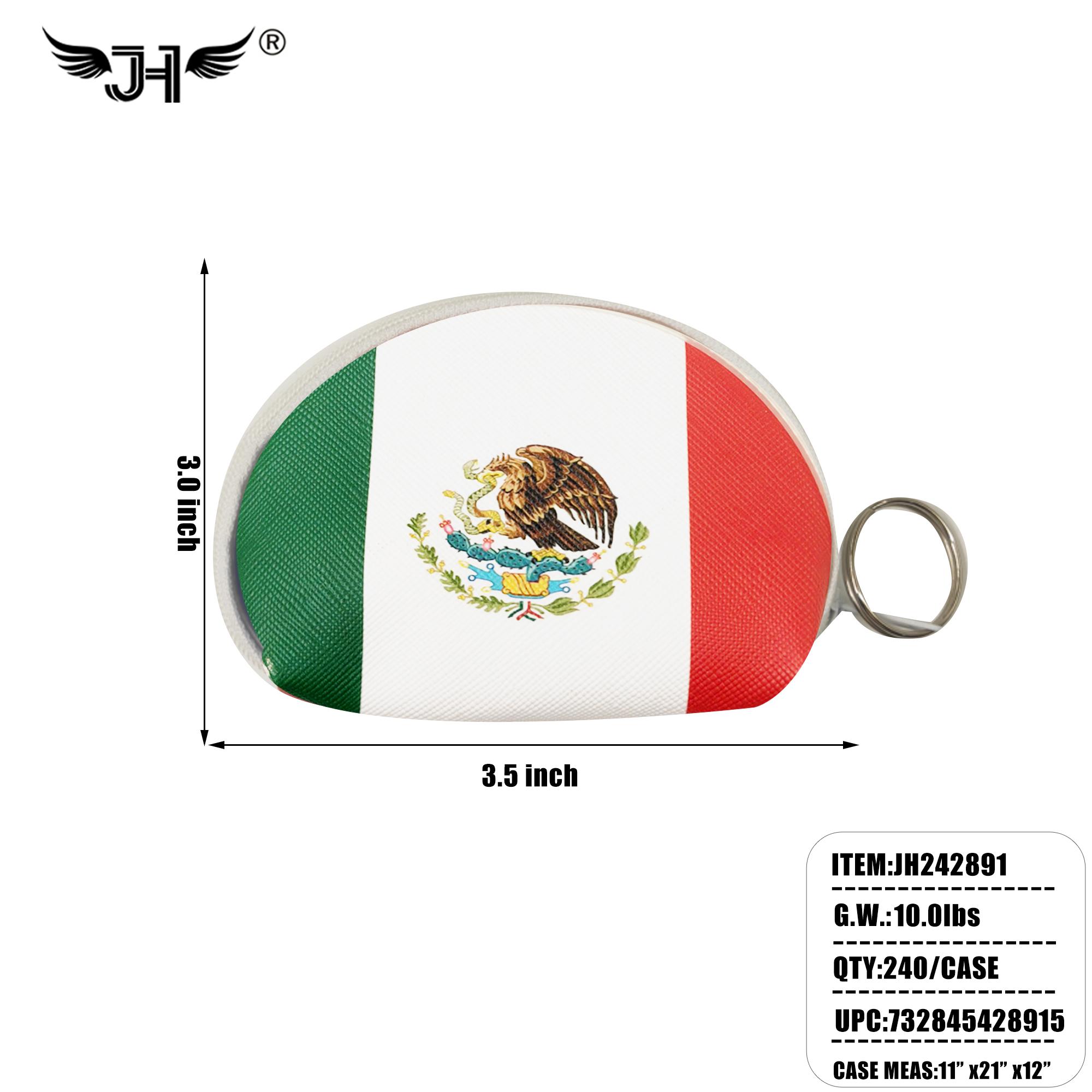FLAG COIN PURSE - MEXICO SHELL DESIGN 20DZ/CS image