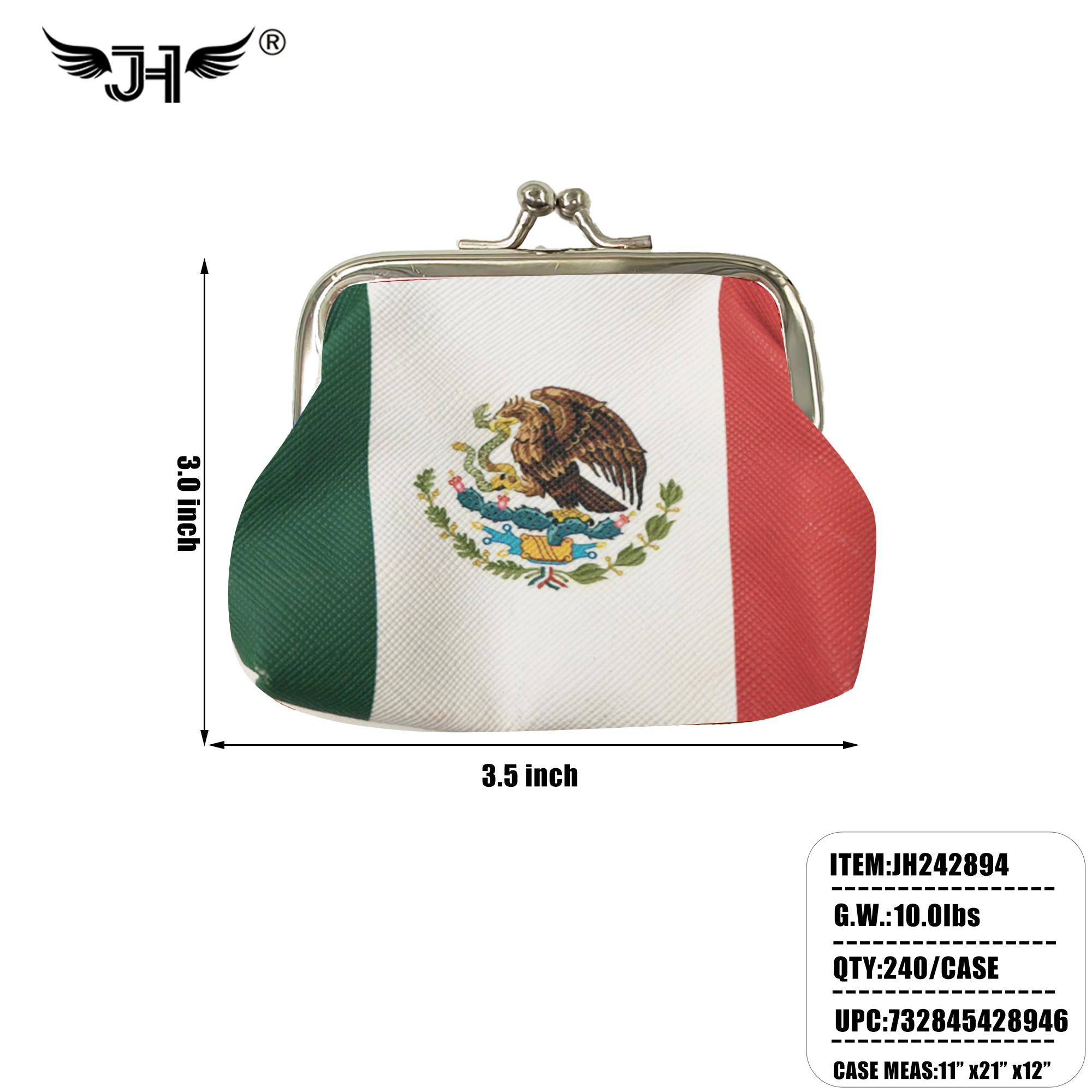 FLAG COIN PURSE - MEXICO 20DZ/CS image