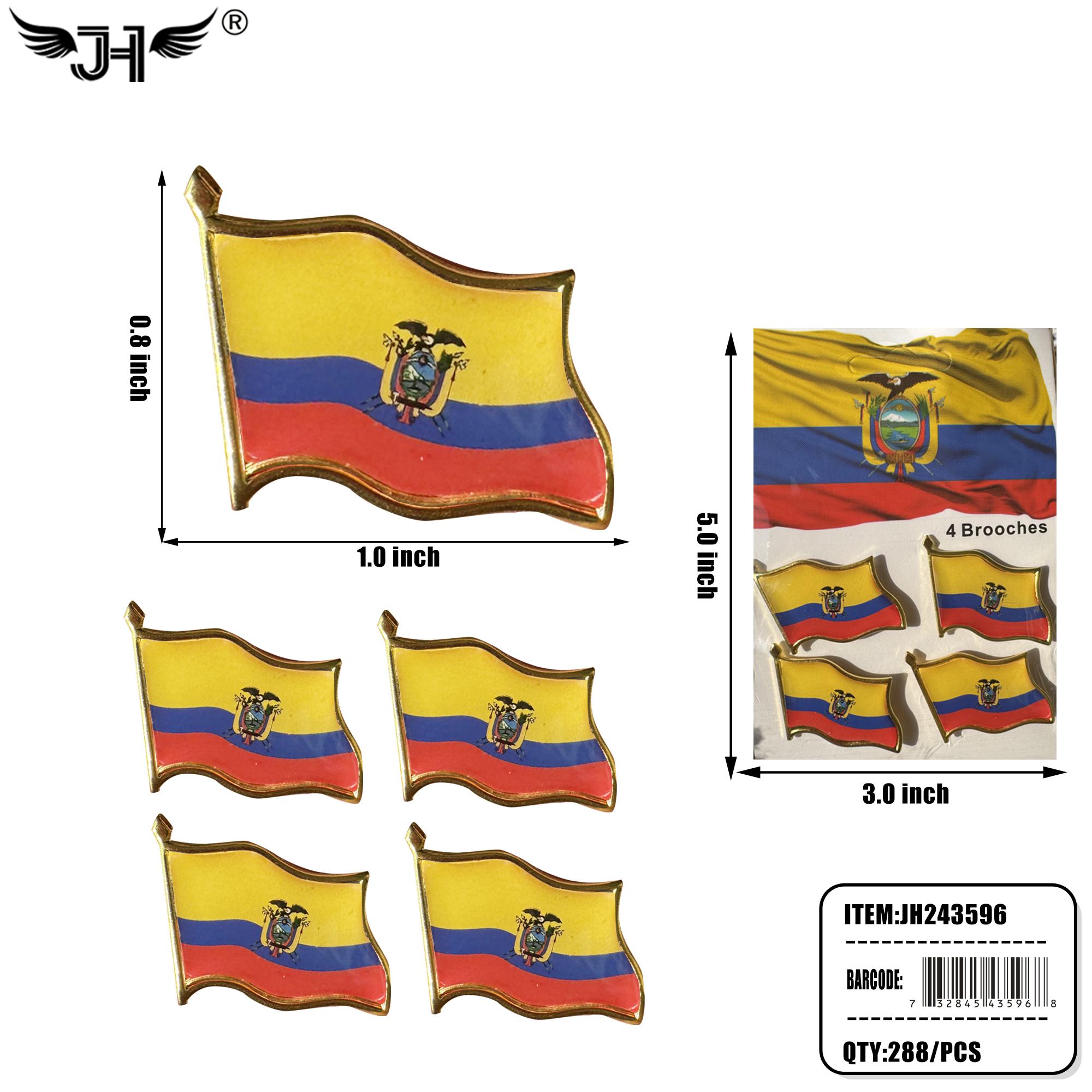 FLAG PIN - ECUADOR (4CT) 24DZ/CS image