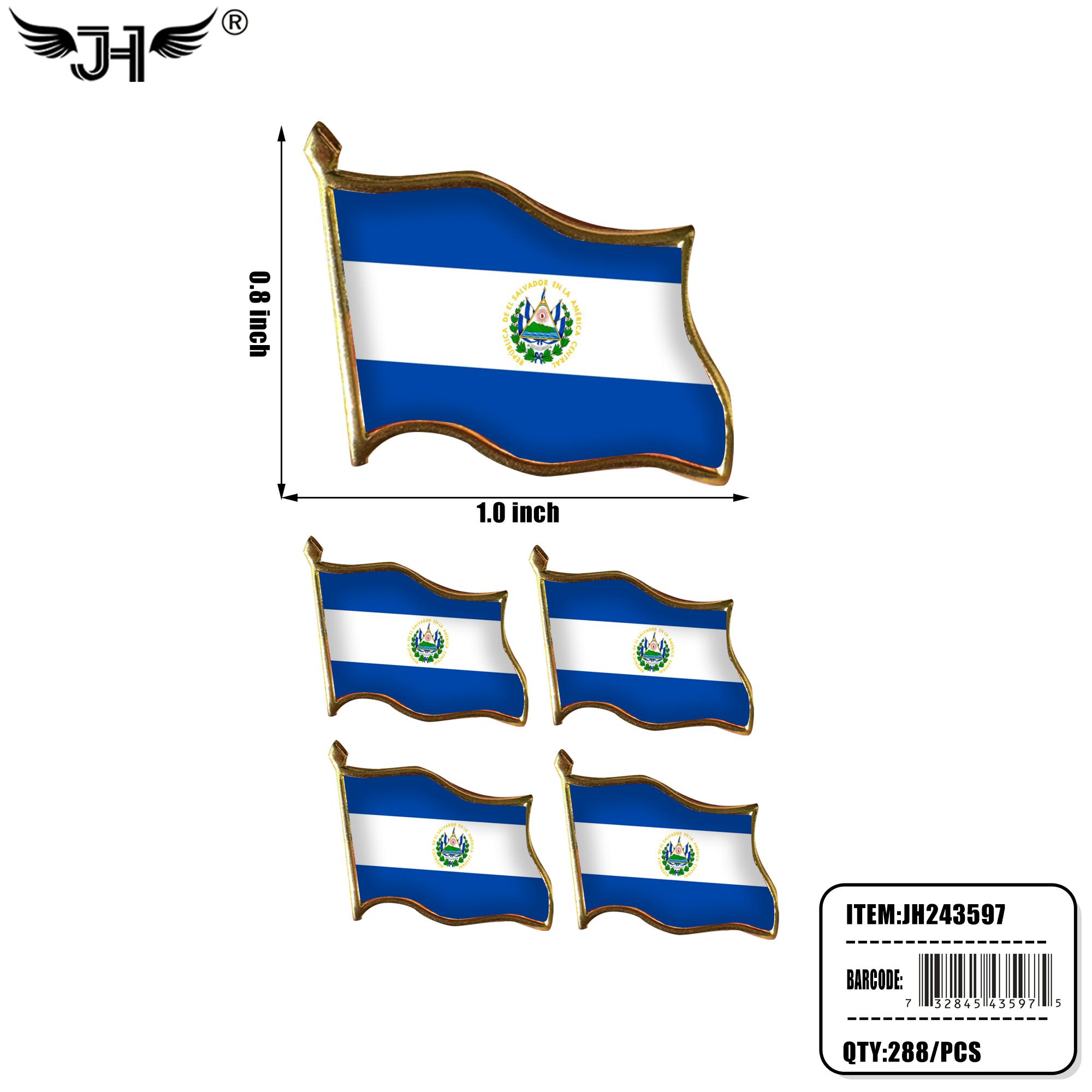 FLAG PIN - EL SALVADOR (4CT) 24DZ/CS image